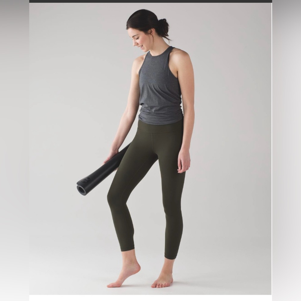 Lululemon Dark Olive Align Leggings in Size 4